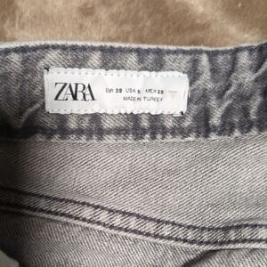 Zara Light Gray Denim Pants
